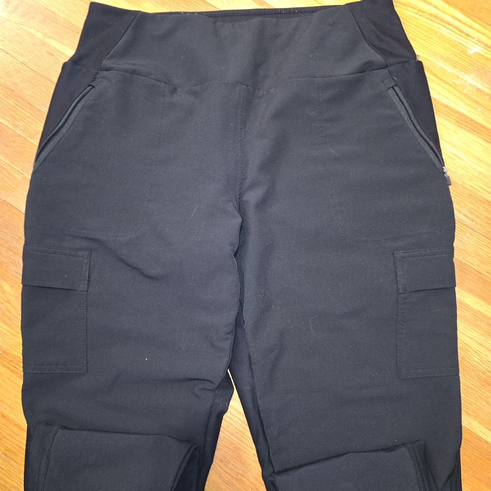 Avalanche Women's Active Pants Size Medium Black Cargo & Zip Pockets